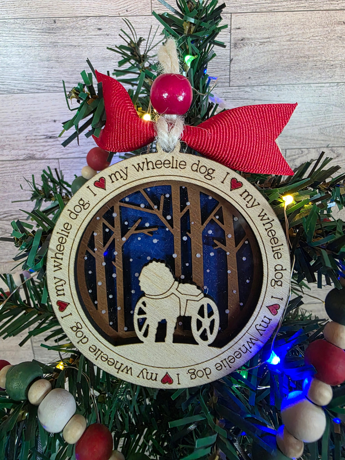 Wheelie Dog - Version 3 Ornament