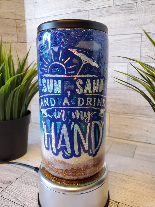 12 oz Slim Duozie Epoxy Decorated Koozie