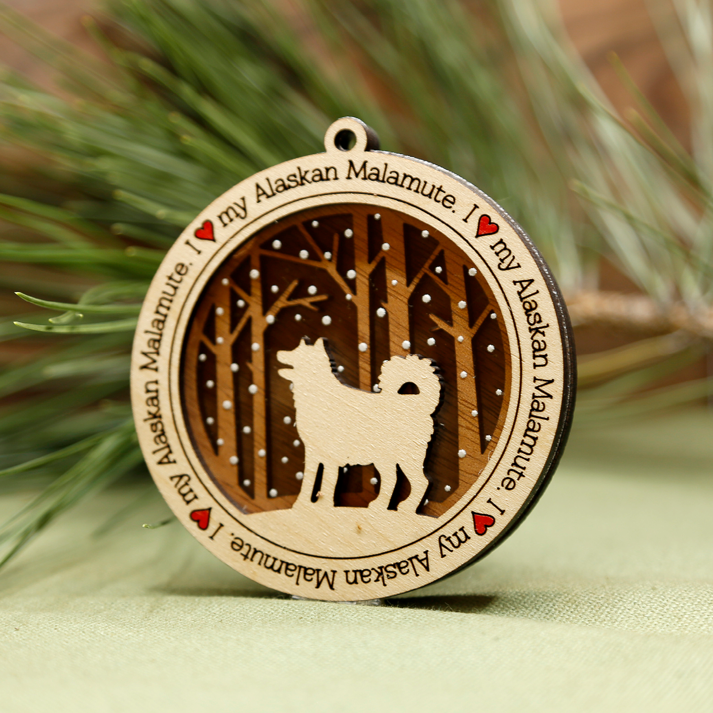 Alaskan Malamute Ornament