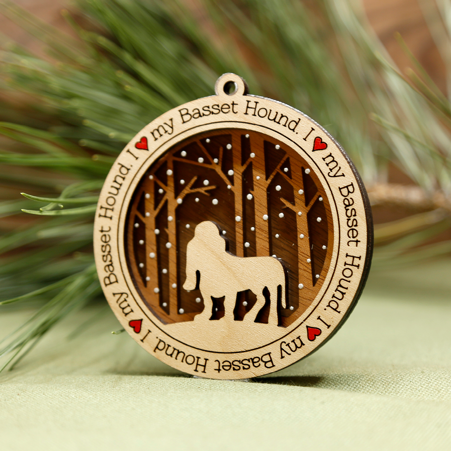Basset Hound Ornament