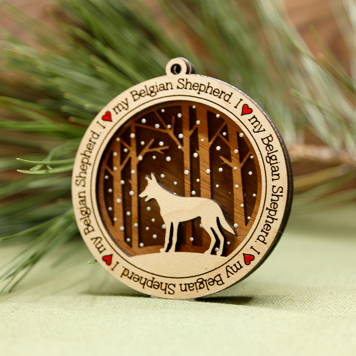 Belgian Shepherd Ornament