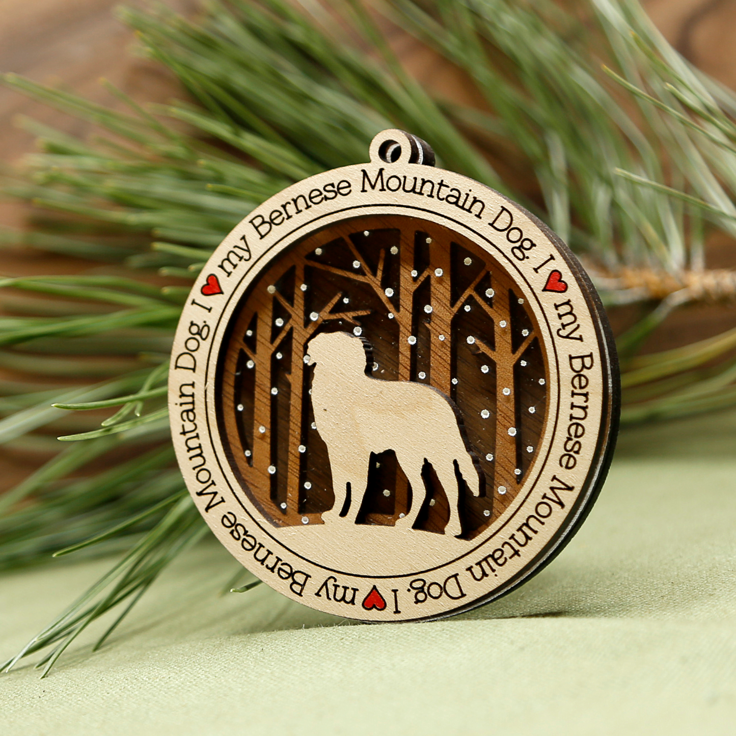 Bernese Mountain Dog Ornament