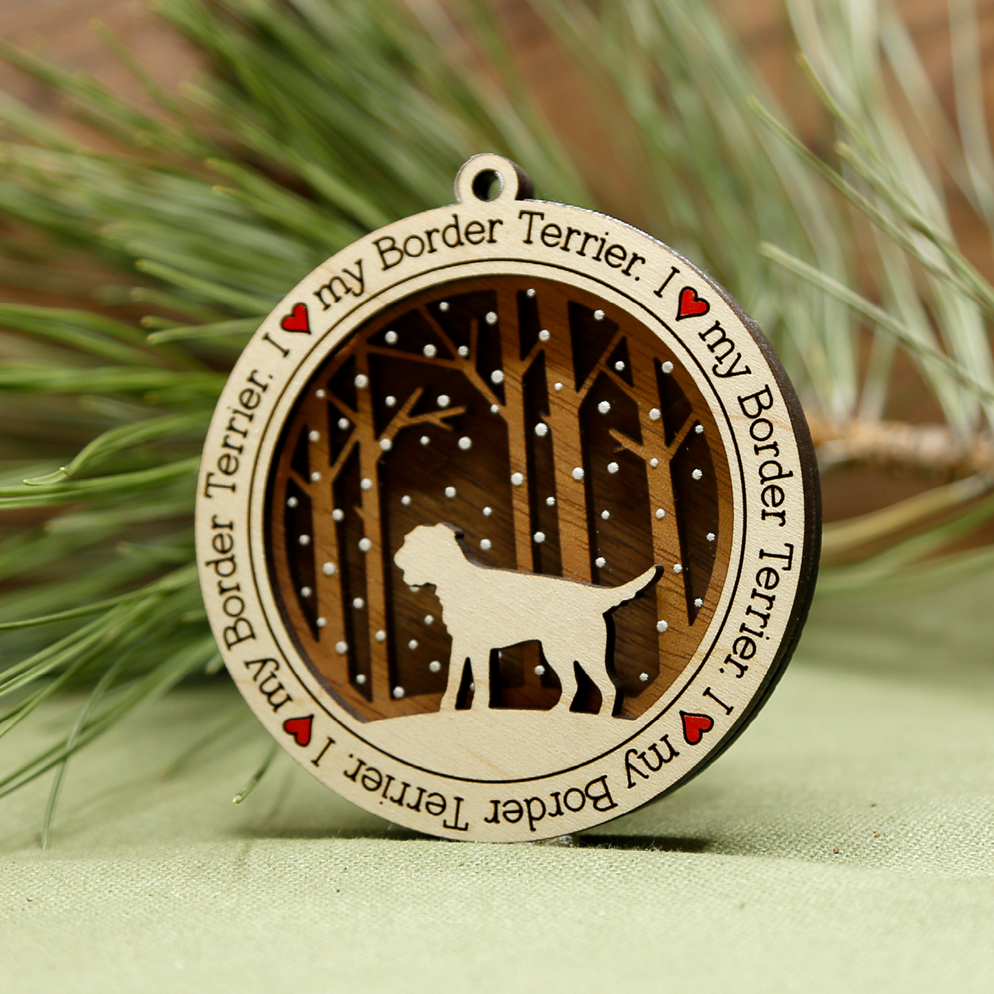 Border Terrier Ornament