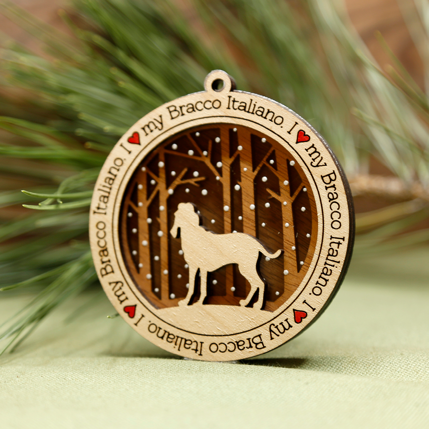 Bracco Italiano Ornament
