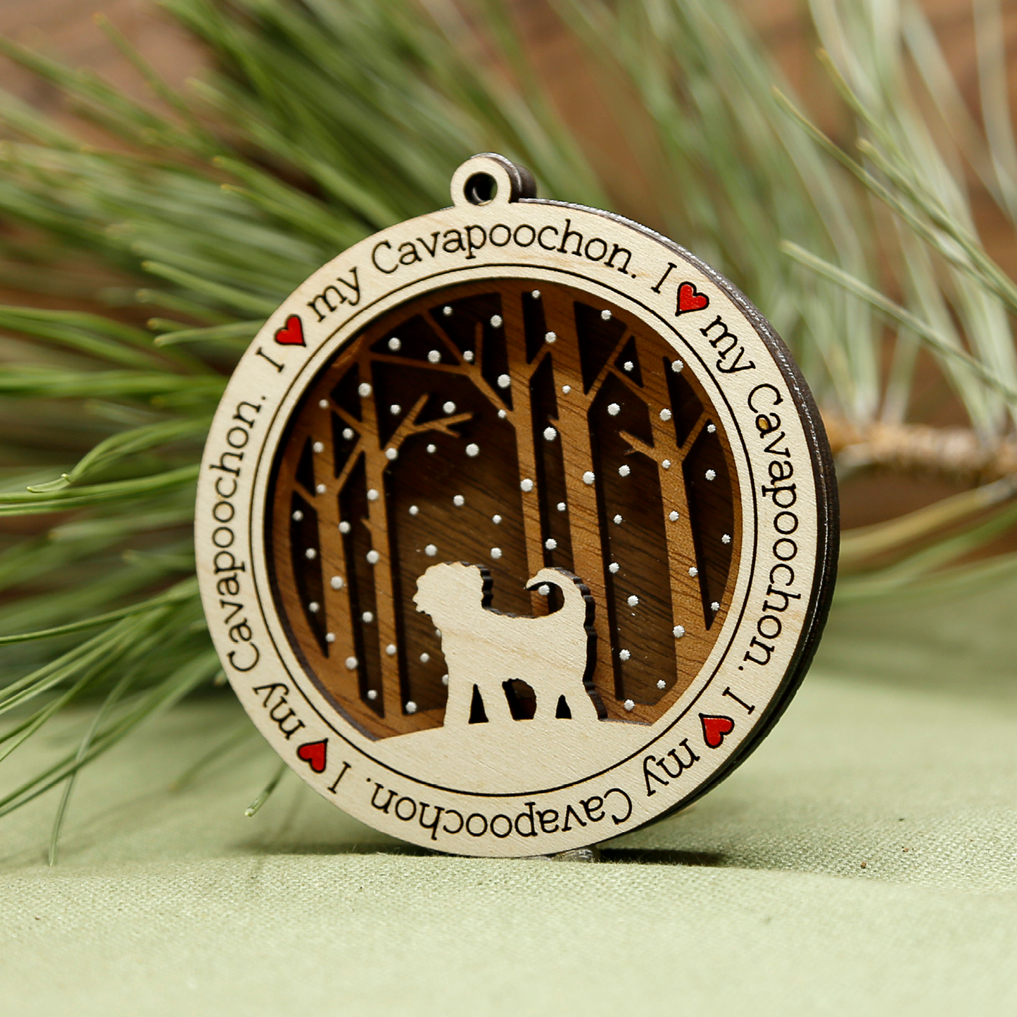 Cavapoochon Ornament