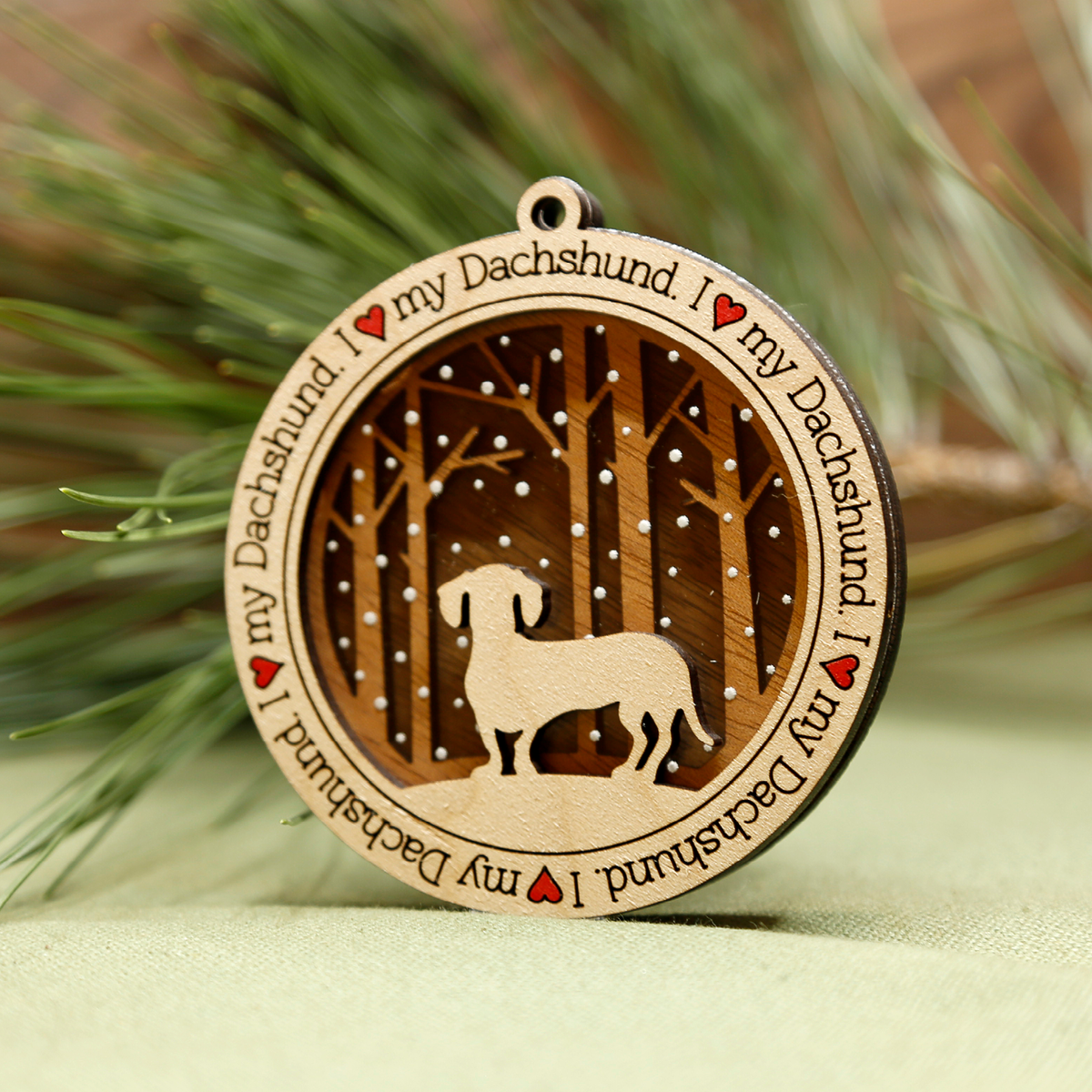 Dachshund Short Hair Ornament