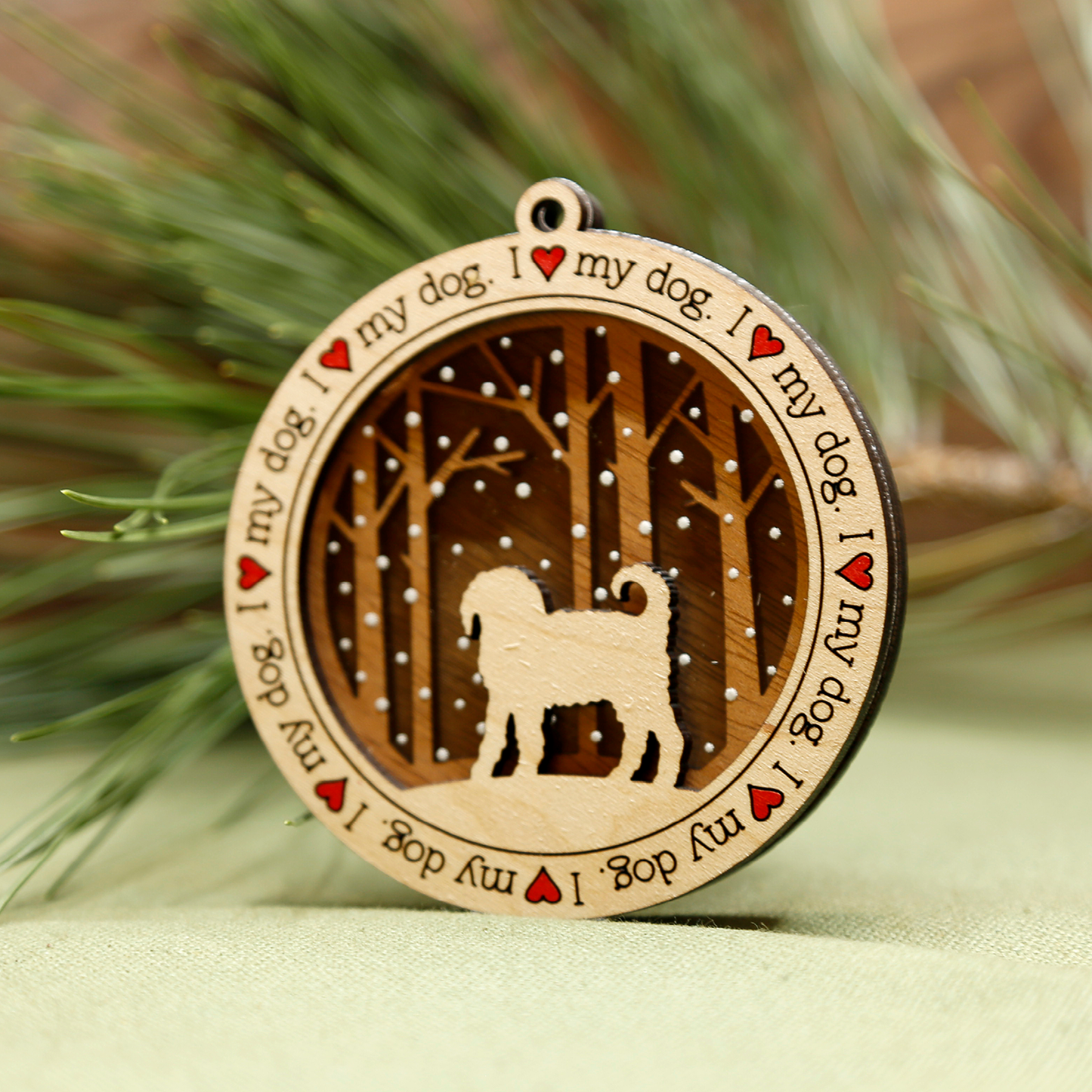 Dog 3 Ornament