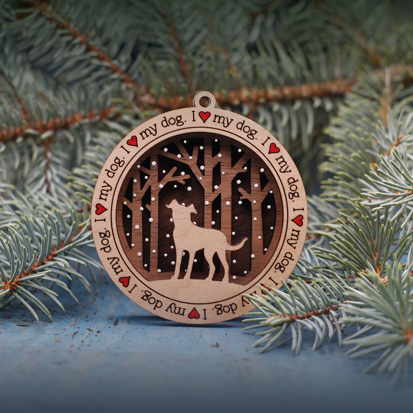 Dog6 - Large Short Hair Ornament