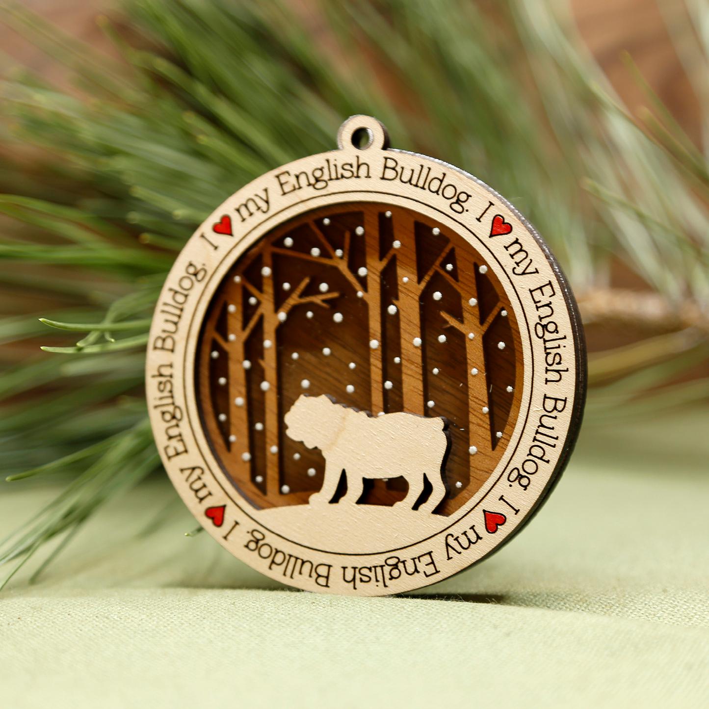 English Bulldog Ornament