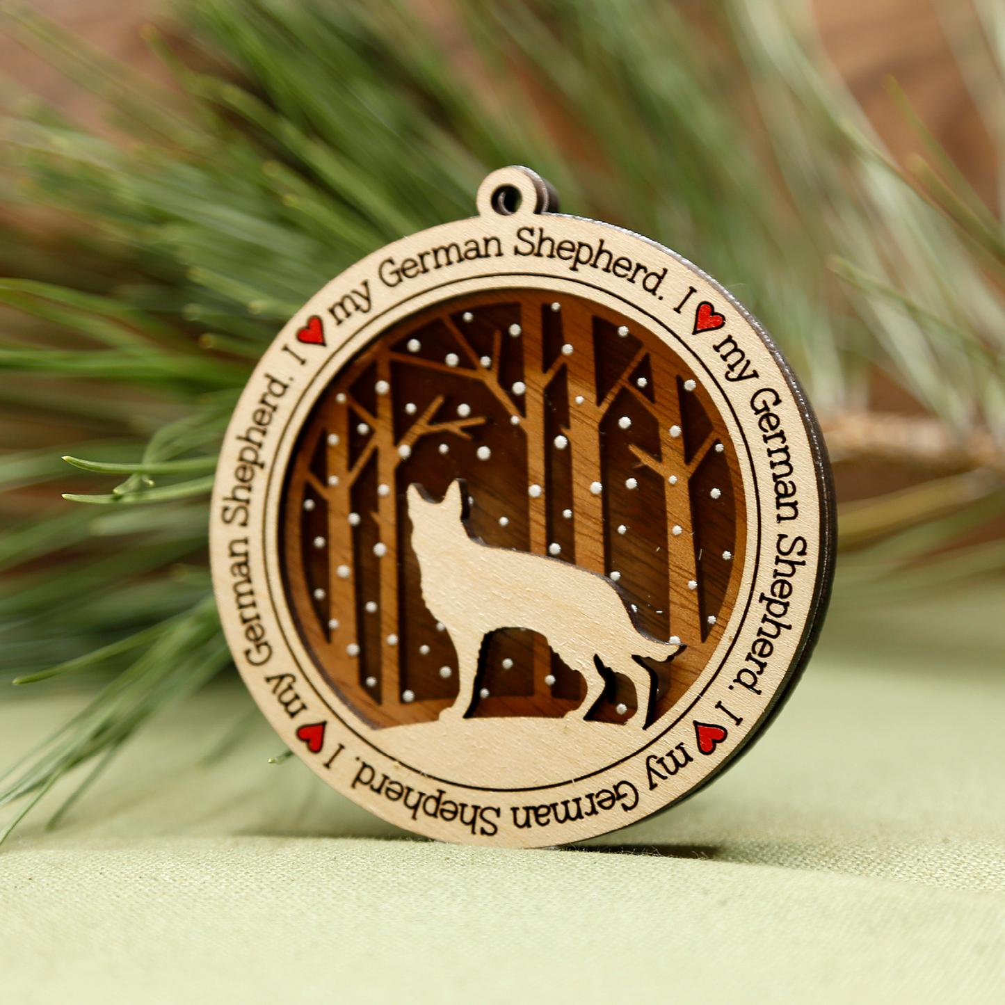 German Shepherd Ornament