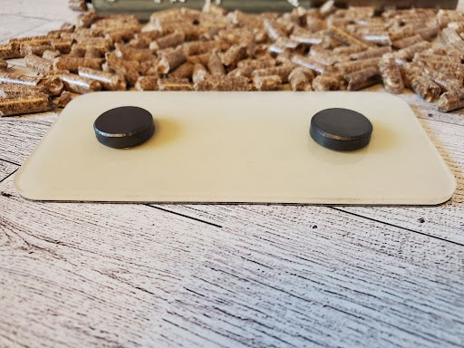 Engraved Smoker/BBQ plaques in ash toned acrylic - Charcoal (with magnets)