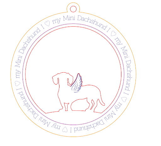 Miniature Dachshund Memorial Ornament