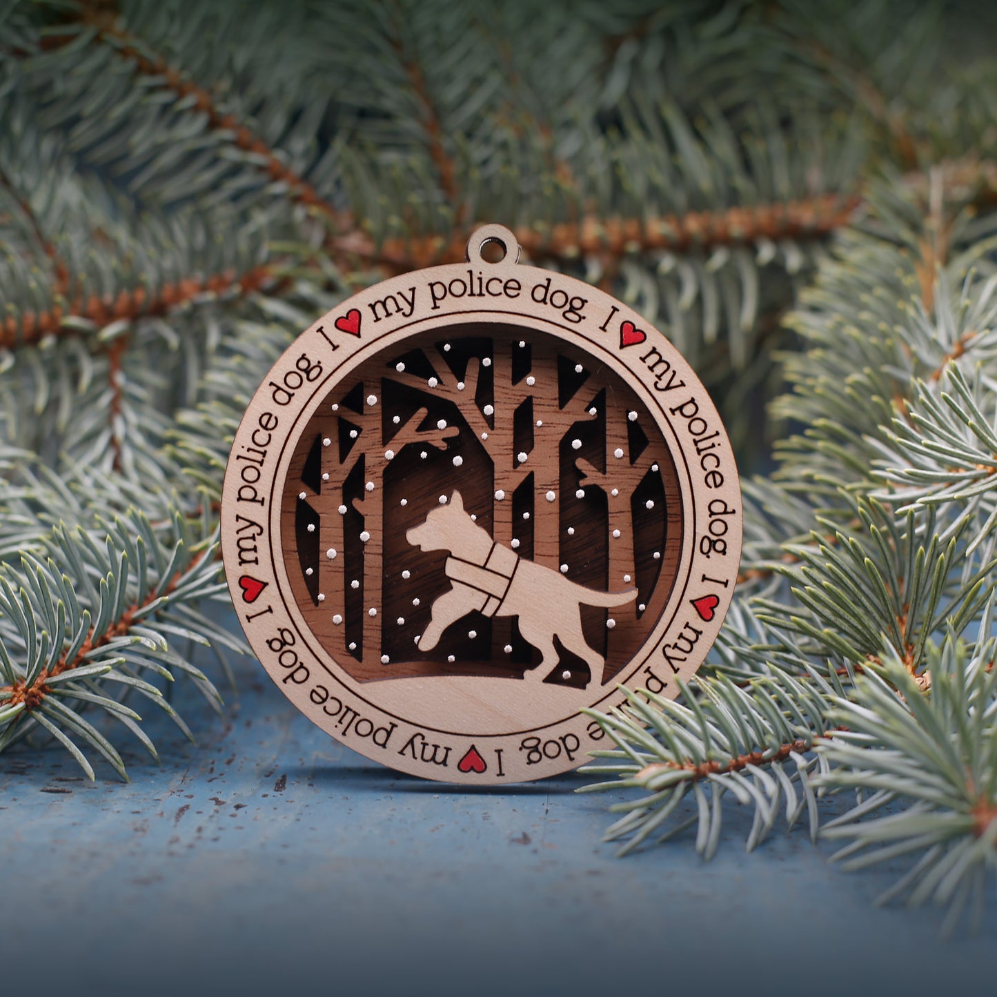 Police Dog Ornament