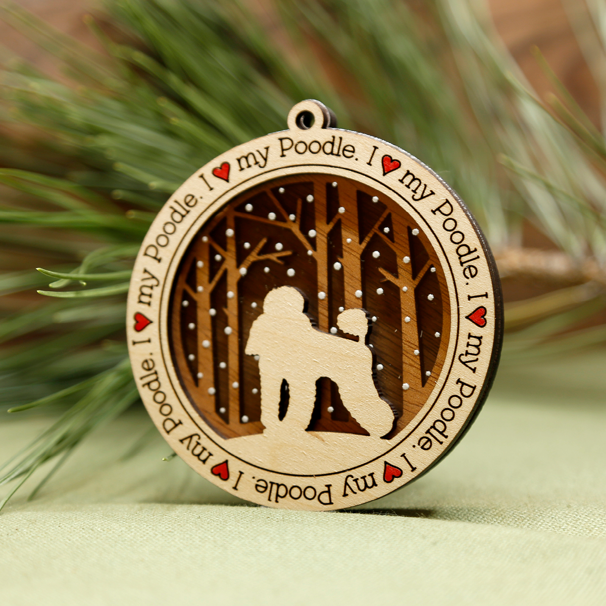 Poodle Ornament