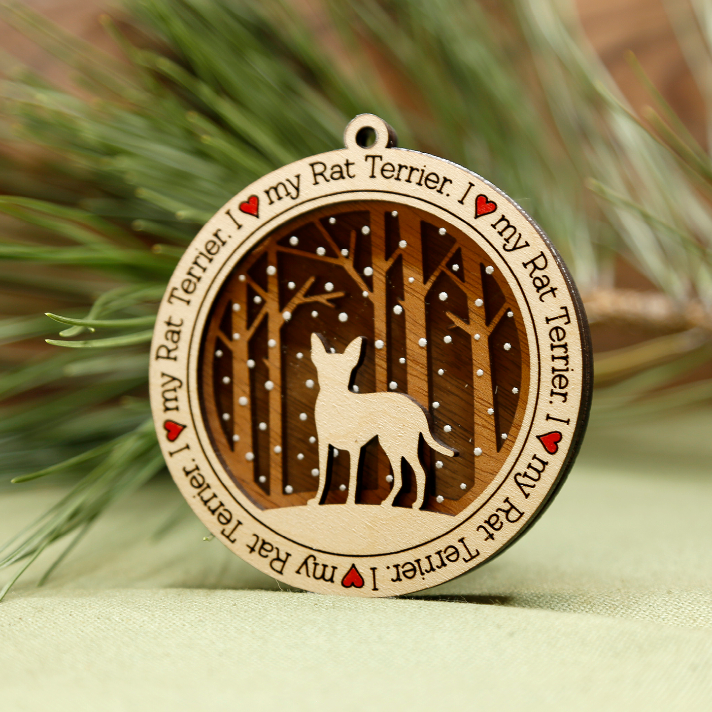 Rat Terrier Ornament