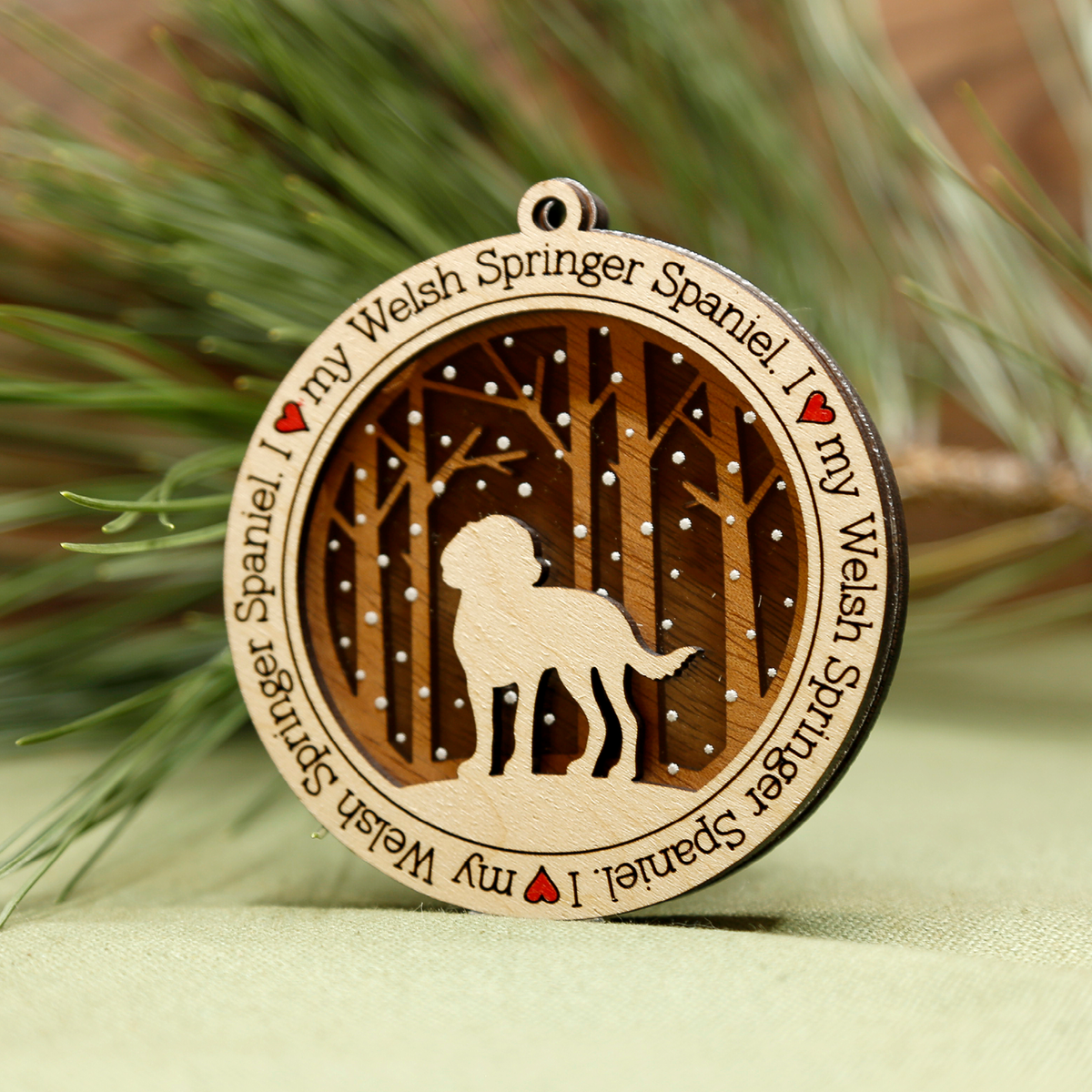 Welsh Springer Spaniel Ornament