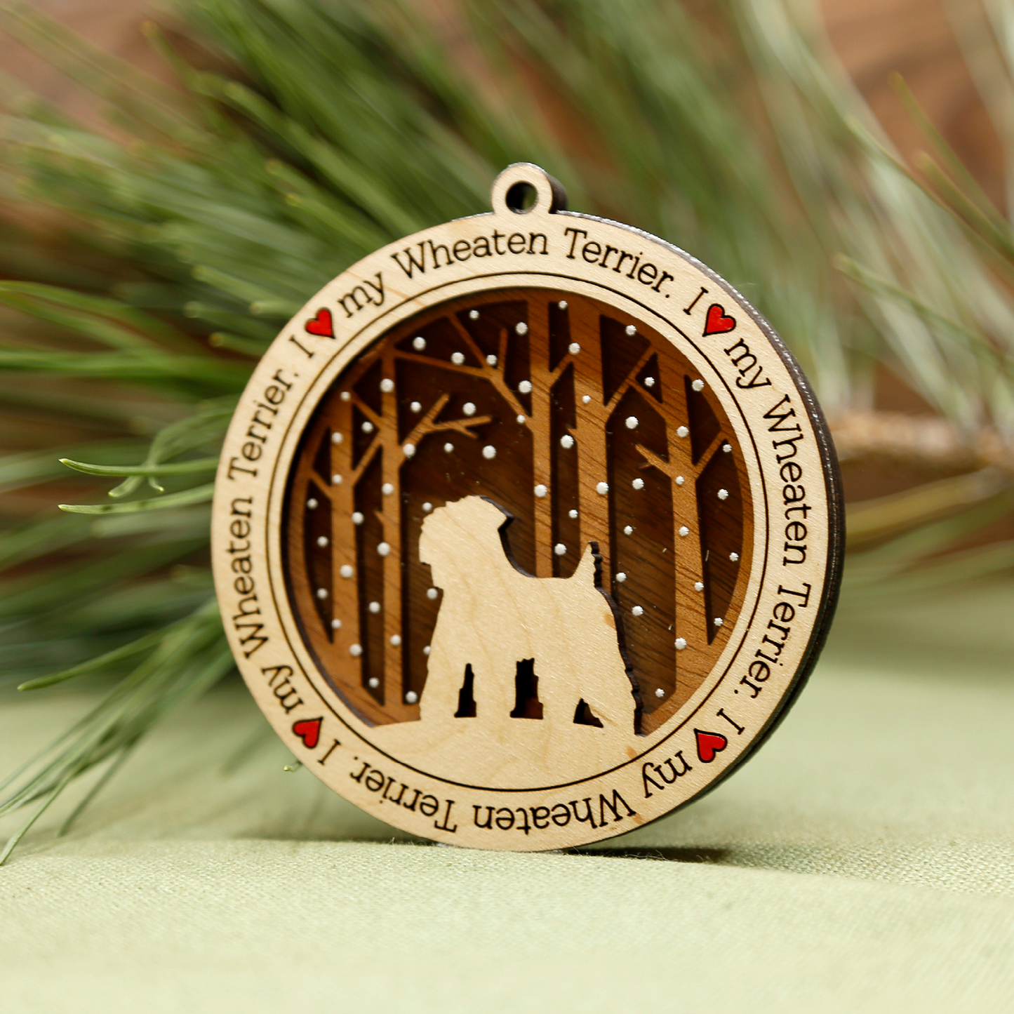 Wheaten Terrier Ornament