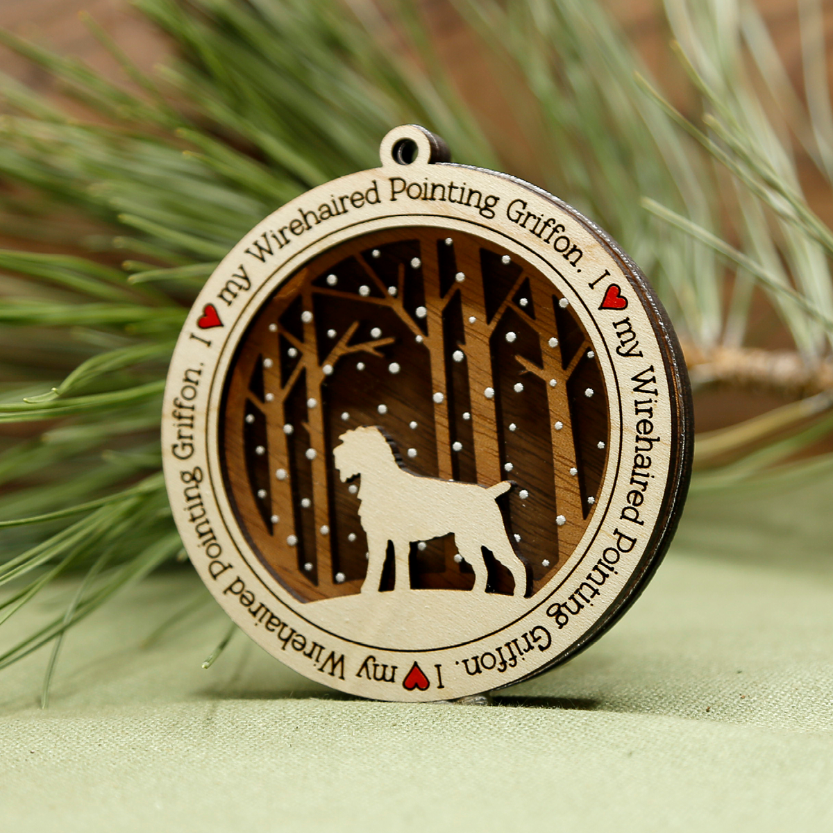Wirehaired Pointing Griffon Ornament