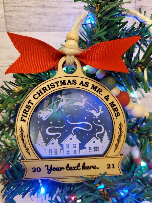 Our First Christmas as Mr and Mrs - Frosted