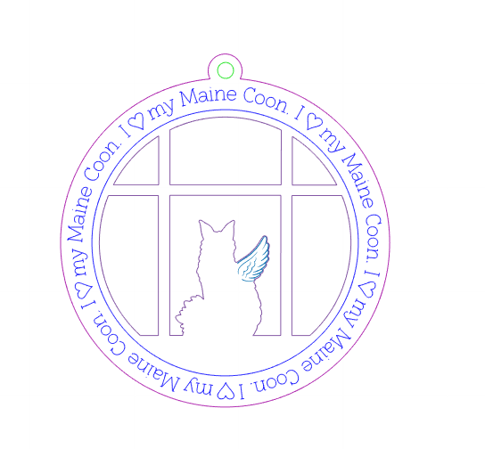 Maine Coon Memorial Ornament
