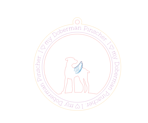 Doberman Pinscher Memorial Ornament