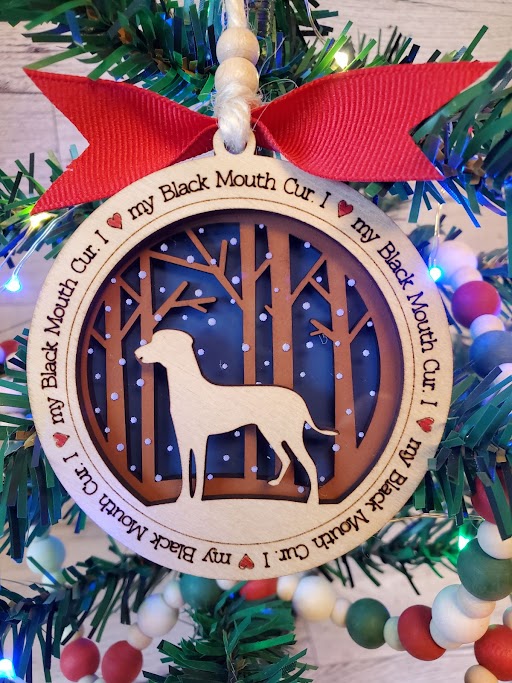 Black Mouth Cur Ornament