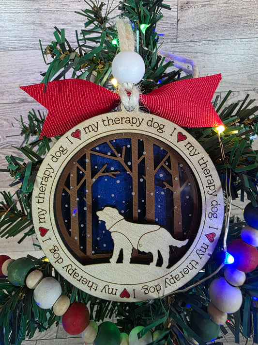 Therapy Dog - Version 1 Ornament
