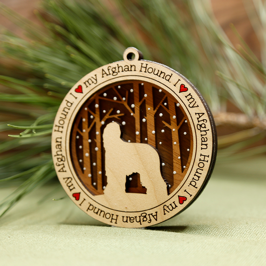 Afghan Hound Ornament