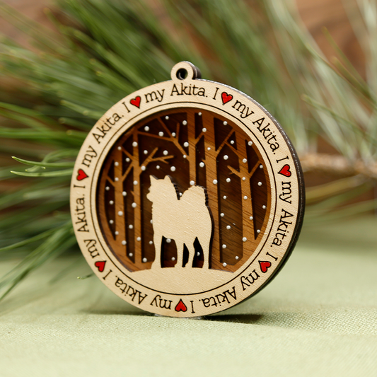 Akita Ornament