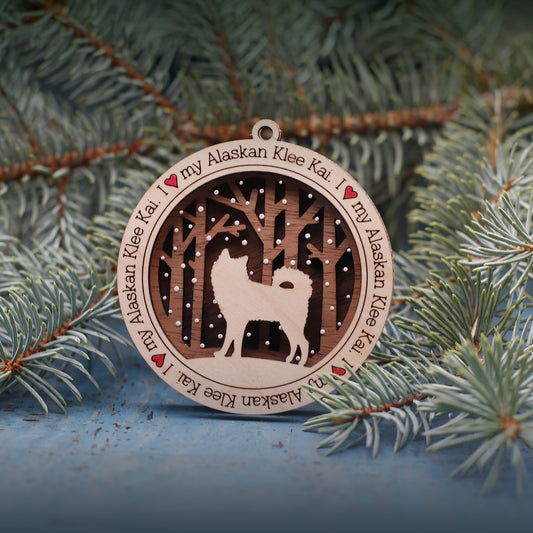Alaskan Klee Kai Ornament