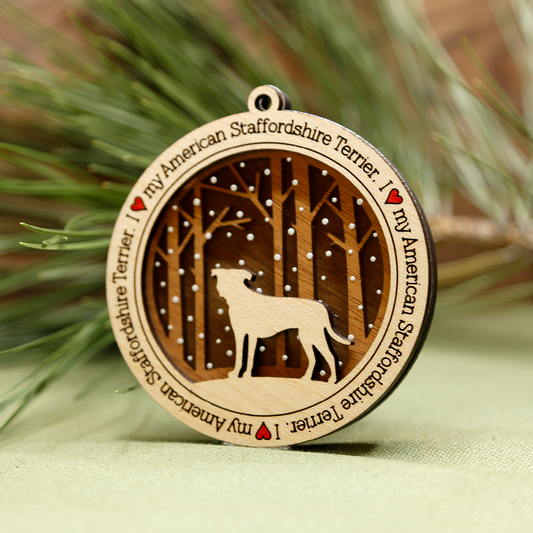 American Staffordshire Terrier Ornament