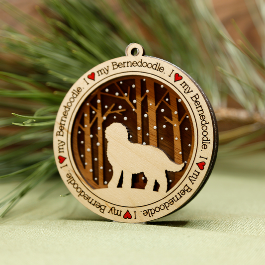 Bernedoodle Ornament
