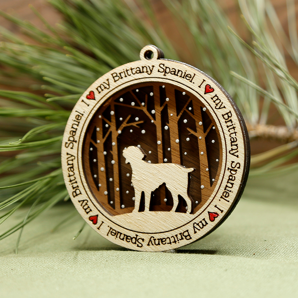 Brittany Spaniel Ornament