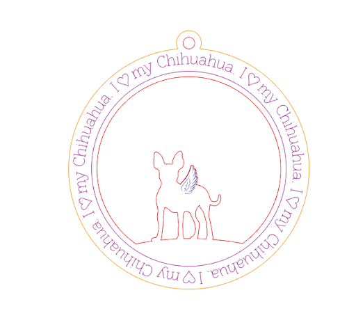 Chihuahua Memorial Ornament
