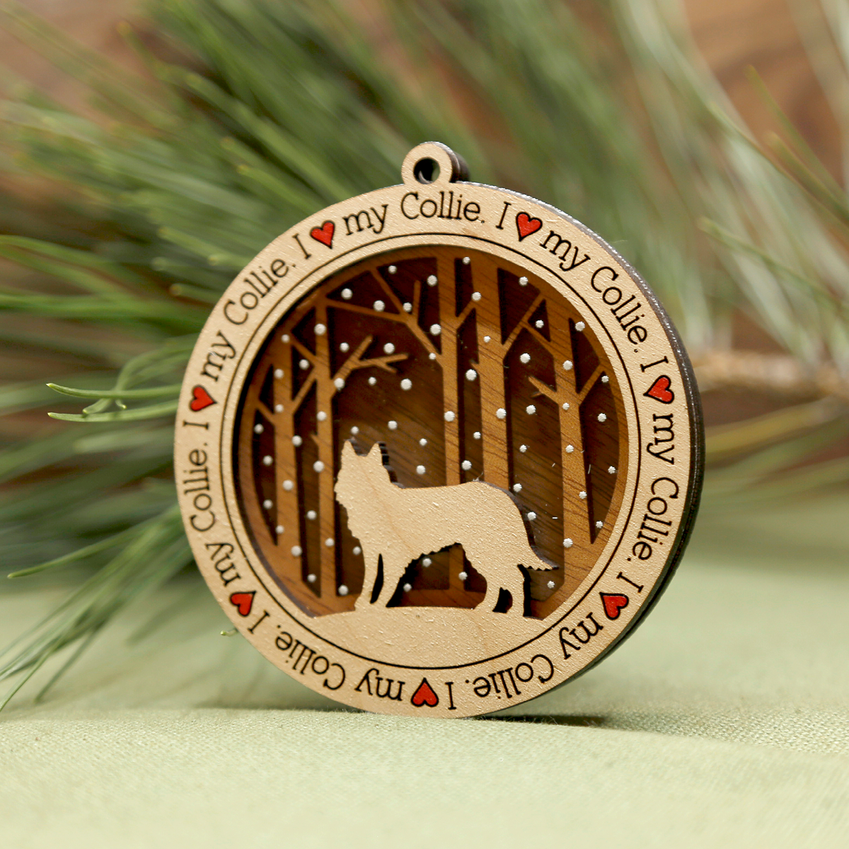 Collie Ornament