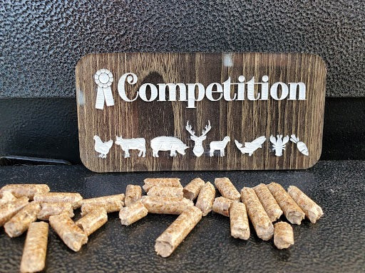 Engraved Smoker/BBQ plaques in reclaimed toned acrylic - Competition (with magnets)