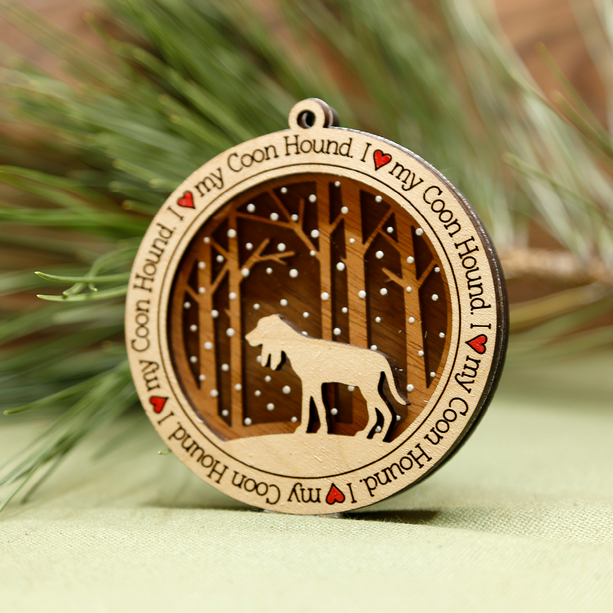Coon Hound Ornament