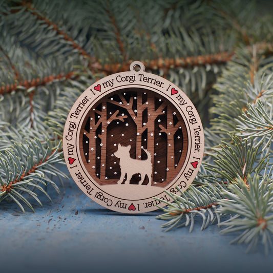 Corgi Terrier Ornament