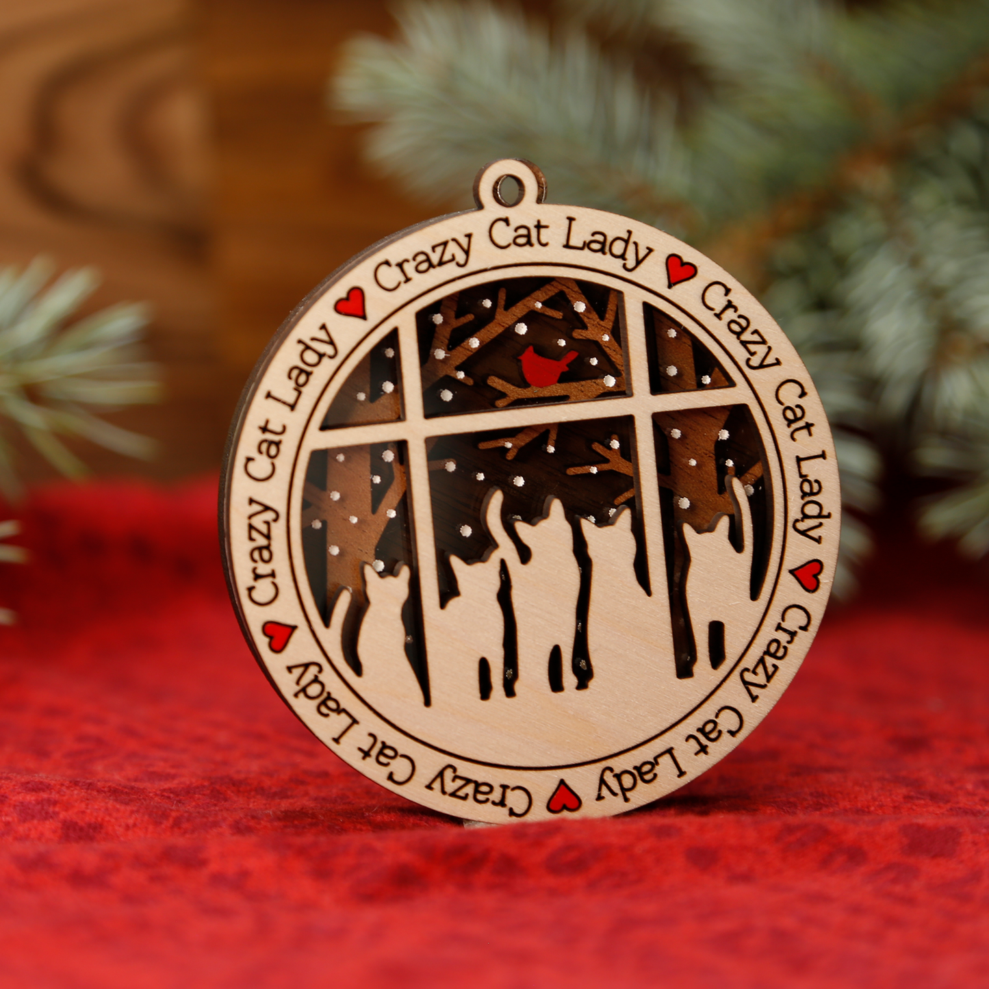 Crazy Cat Lady Ornament