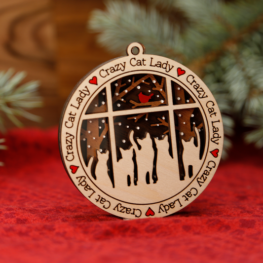 Crazy Cat Lady Ornament