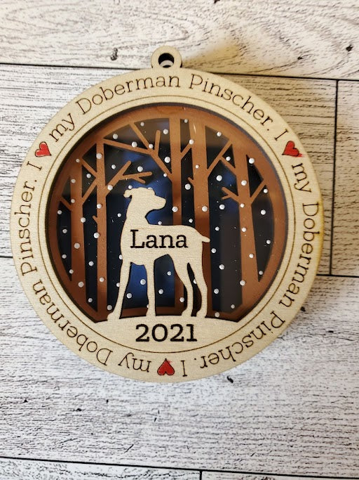 Doberman Pinscher Ornament
