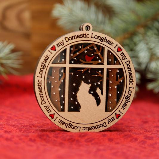 Domestic Longhair Ornament