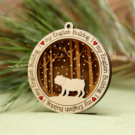 English Bulldog Ornament