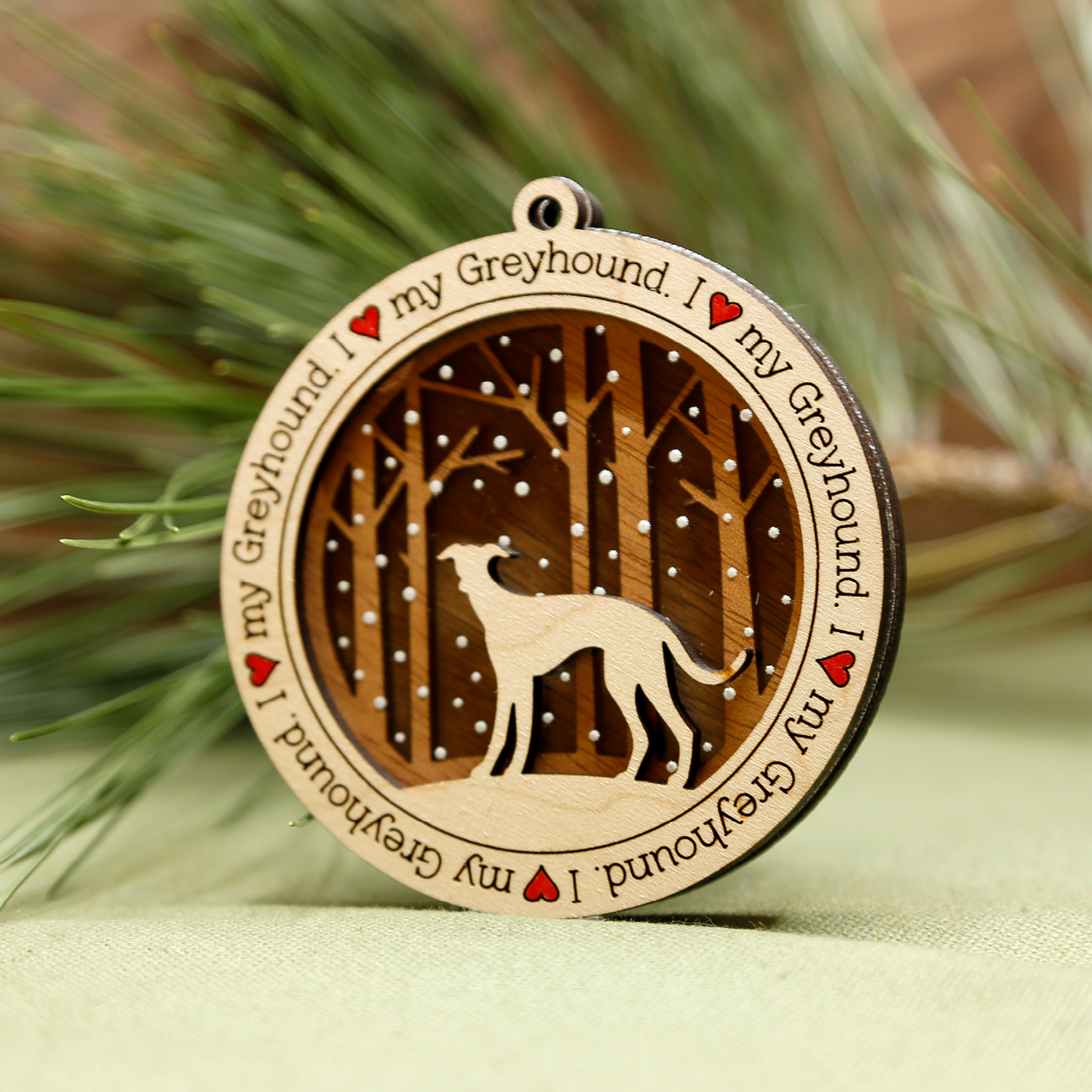 Greyhound Ornament