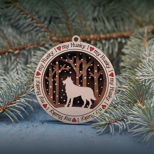 Husky Ornament