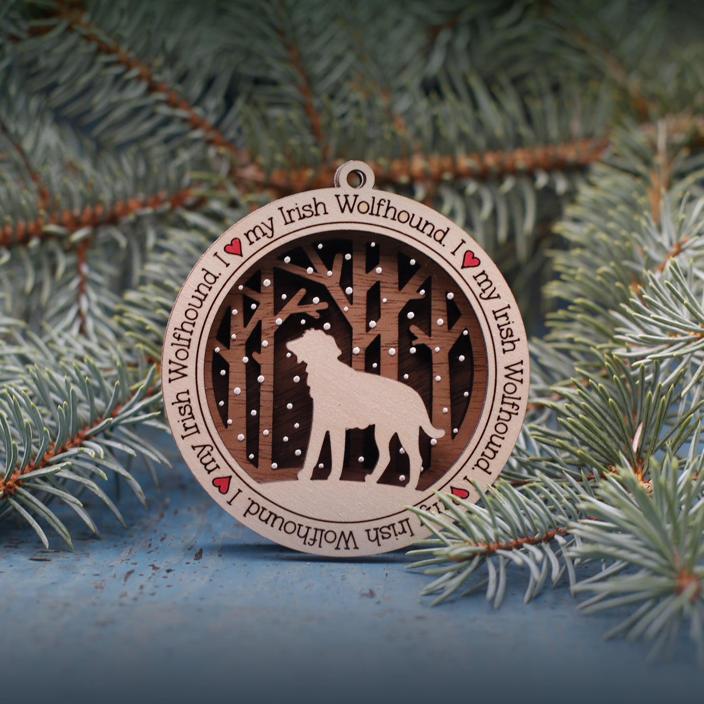 Irish Wolfhound - Version 2 Ornament