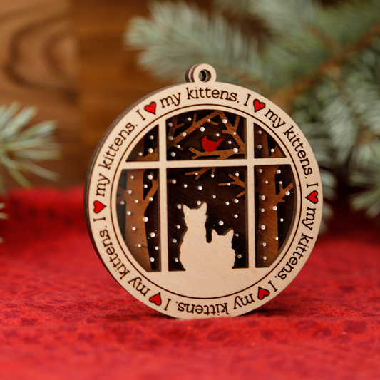 Two Kittens Ornament