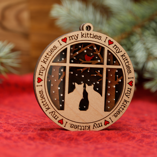 Two Kitties 2 Ornament