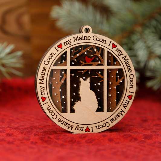 Maine Coon Ornament