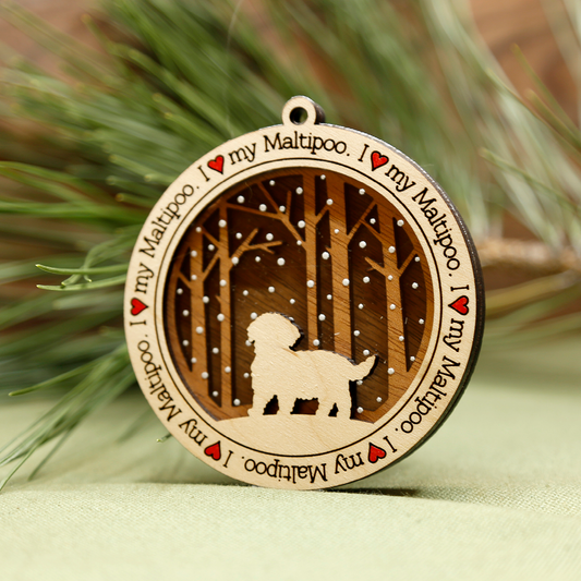 Maltipoo Ornament